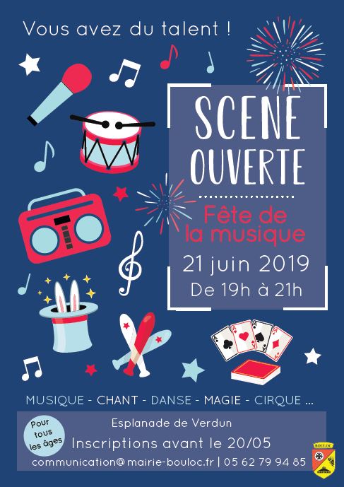 Affiche Fete musique scene ouverte