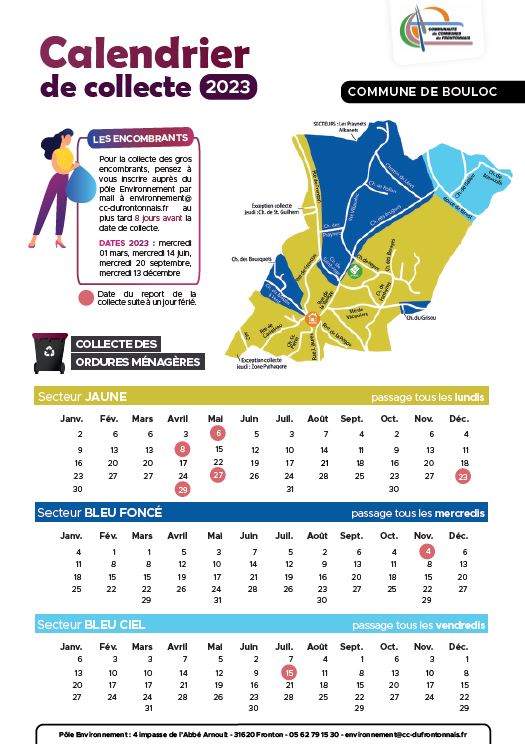Calendrier de collecte