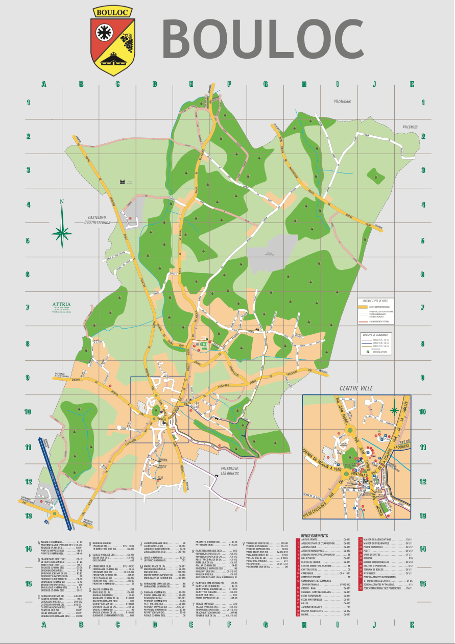 plan de la commune de bouloc